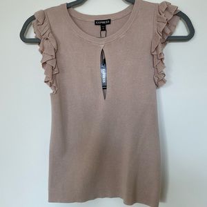 Express Keyhole Tank Sweater